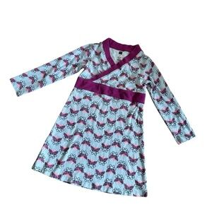 Tea Collection faux wrap Dress Pink Butterflies size 5